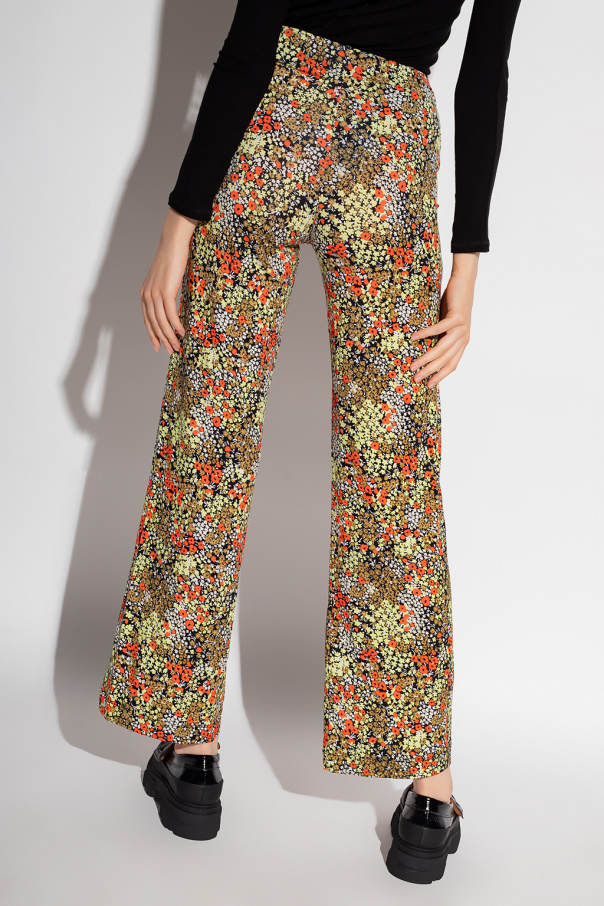 Multicolour 'Lolly' trousers with floral motif Samsøe Samsøe